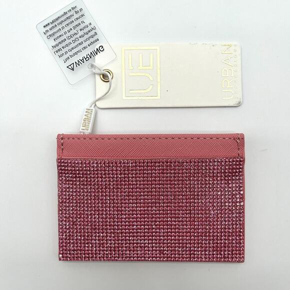 Urban Expressions Handbags - Urban Expressions Gigi Pink Rhinestone Card Holder Wallet, NWT